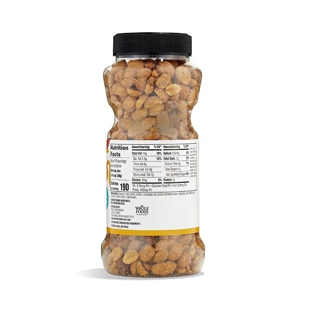 365 by Whole Foods Market  Honey Roasted Peanuts  16 Ounce