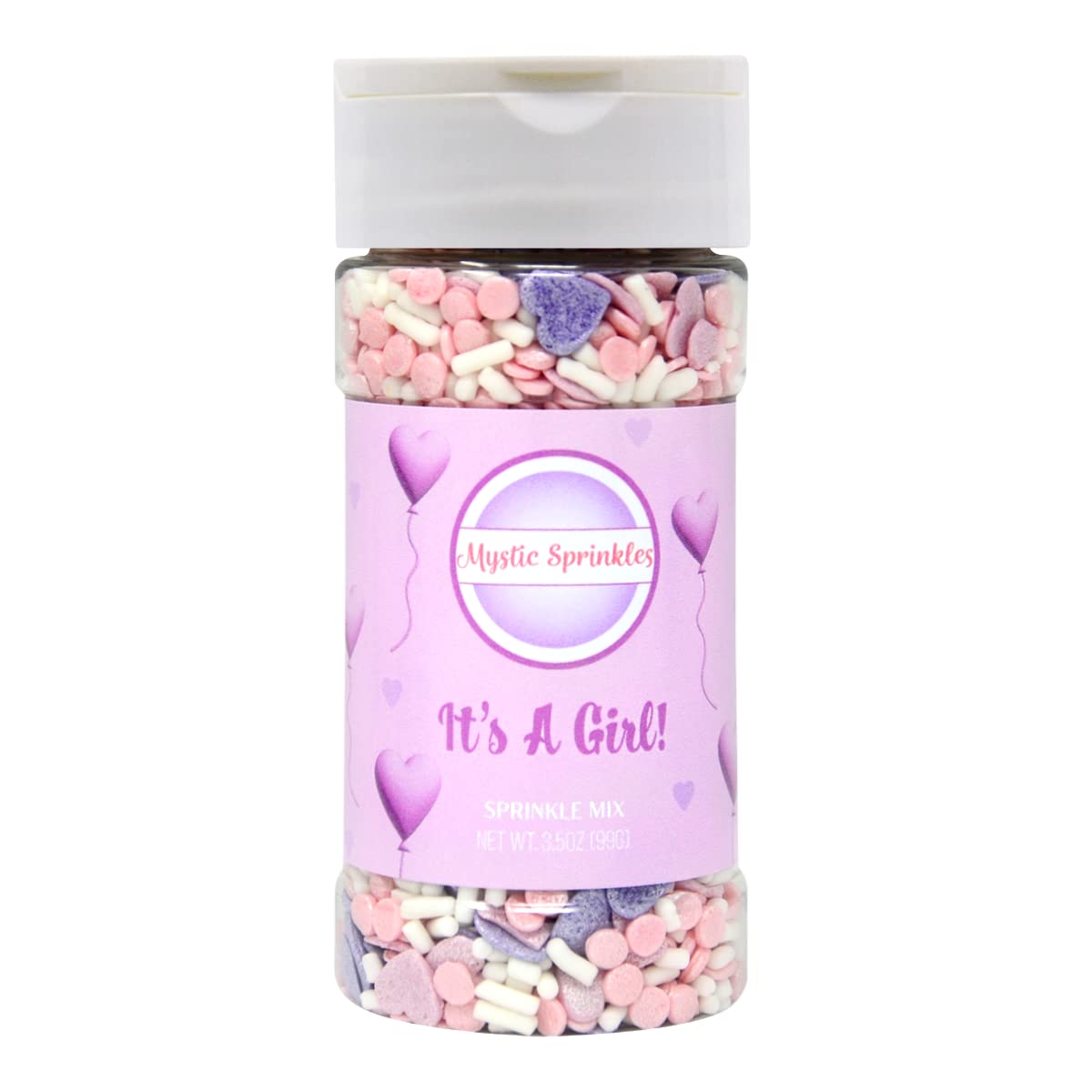 Mystic Sprinkles Baby Shower Sprinkle Mixes (It'S A Girl Sprinkle Mix 3.5Oz)