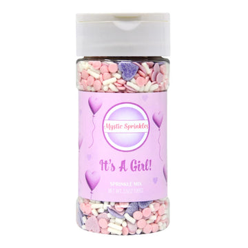 Mystic Sprinkles Baby Shower Sprinkle Mixes (It'S A Girl Sprinkle Mix 3.5Oz)