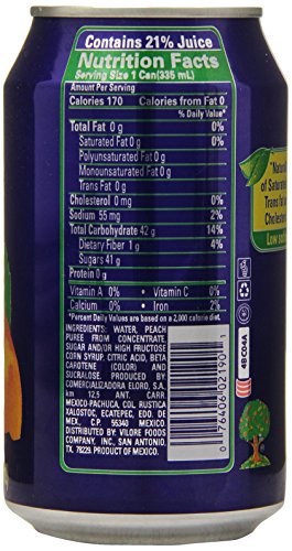 Jumex, Nectar Peach, 11.3 Oz, (Pack Of 24)