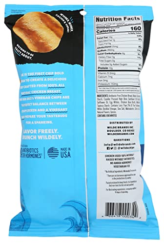 Wilde Brands Sea Salt Vinegar Chicken Chips, 2.25 Oz (Pack of 2)