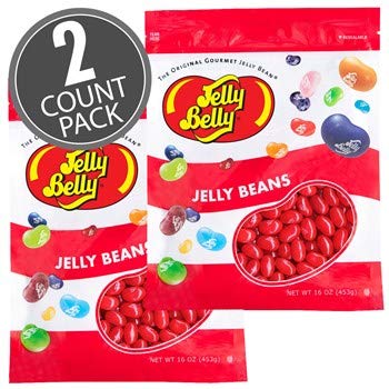 Jelly Belly Very Cherry Jelly Beans - 2 Pounds In Resealable Bags (2 X 16 Ounces) - Genuine, Official, Straight From The Source