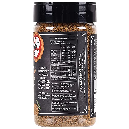 Urban Platter Pizza Pasta Seasoning, 80G [All Purpose, Italian Style Seasoning Of Herbs, Spices And Lots Of Love!]