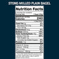 One Mighty Mill Whole Wheat Plain Bagels, 100% Organic, Fresh-Milled, Stone-Ground Flour - No Preservatives or Artificial Ingred