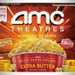 AMC Theatres Extra Butter Microwave Popcorn | 6 Bags and Butter Topping Packets