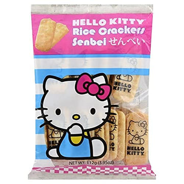 Hello Kitty Senbei Rice Crackers 112G (3.95Oz) - Snacks, Rice Cracker, Cookies, Great Snacks On The Go, For Adults, Children, Pa