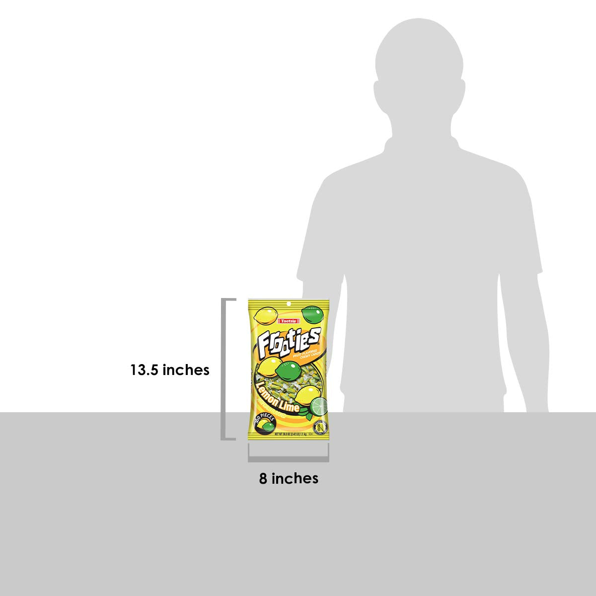 Lemon Lime Frooties - Tootsie Roll Chewy Candy - 360 Piece Count, 38.8 Oz Bag