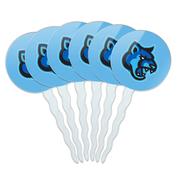 California State University San Marcos Secondary Logo Cupcake Picks Toppers Decoration Set of 6