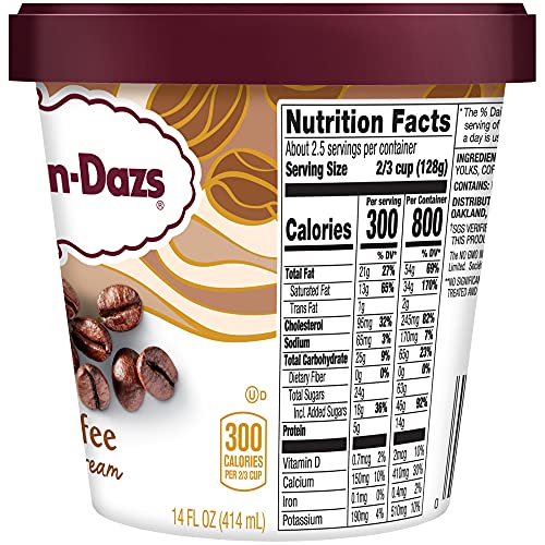 Haagen-Dazs Coffee Ice Cream, 14 fl oz (Frozen)