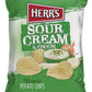 Herrs Sour Cream and Onion Potato Chips, 2.75 Ounce (Pack of 24 Bags) - Classic Chips with Rich Sour Cream and Onion Flavor - G