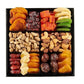 Happy Birthday Dried Fruit & Nuts Gift Basket Arrangement Platter, Gourmet Food Snack Box, Birthday Care Package, Healthy Kosher, Her Him (12 Assortment)