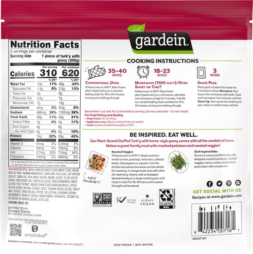Gardein Plant-Based Savory Stuffed Turk'Y, 14.1 Oz