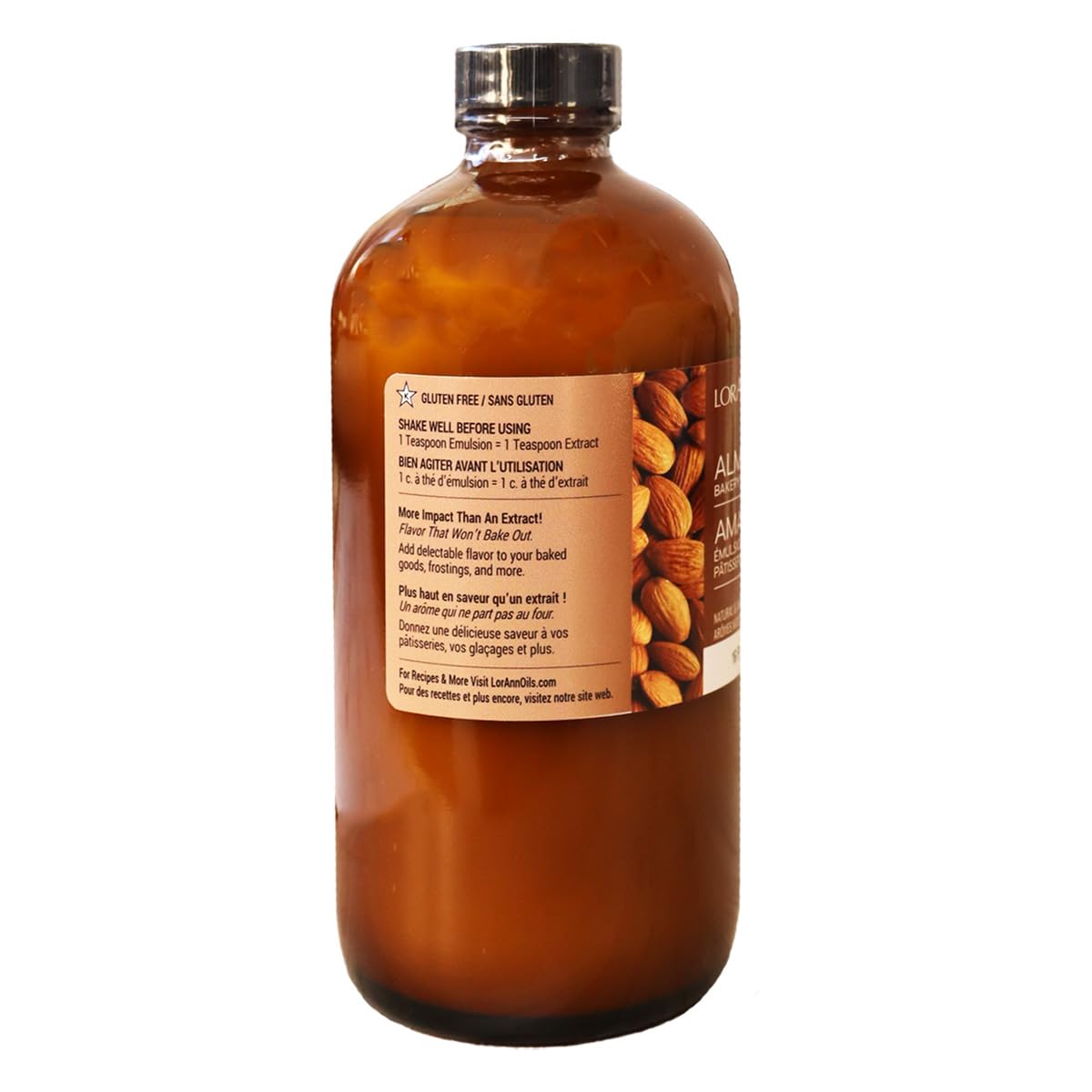 Lorann Almond Bakery Emulsion, 16 Ounce Bottle