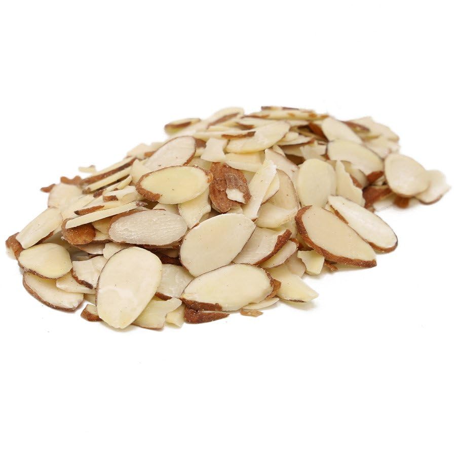 C.J. Dannemiller Sliced Almonds  Bulk 25 Lb Box  Sliced Raw Almonds Perfect For Snacking  Baking  Cooking