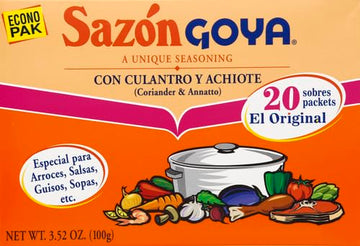 Goya Foods Saz  N Seasoning With Coriander & Annatto, 3.52 Ounce (Pack Of 18)