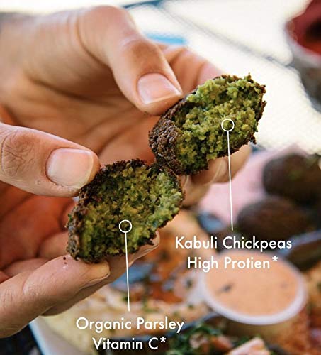 Kareems Frozen Falafel - Vegan/Gluten-Free Authentic 4LB (64oz) Fresh/Frozen Falafel Mix (Uncooked & Oil Free)