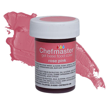 Chefmaster Rose Pink Gel Food Coloring | Vibrant Color | Professional-Grade Dye for Icing, Frosting, Fondant | Baking & Decorati