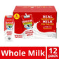 Horizon Organic Shelf Stable Whole Milk Boxes, 8 fl oz, 12 Count - 8g Protein per Serving, USDA Organic UHT from Pasture-Raised
