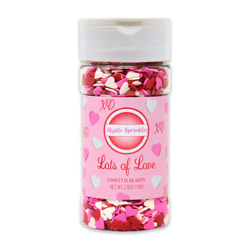 Mystic Sprinkles Valentine'S Day Sprinkle Mixes (Lots Of Love Confetti Hearts 2.8 Oz)