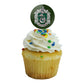 GRAPHICS & MORE Slytherin Cupcake Picks Set of 6 - Multi Color, Round, Ideal for Harry Potter Themed Parties