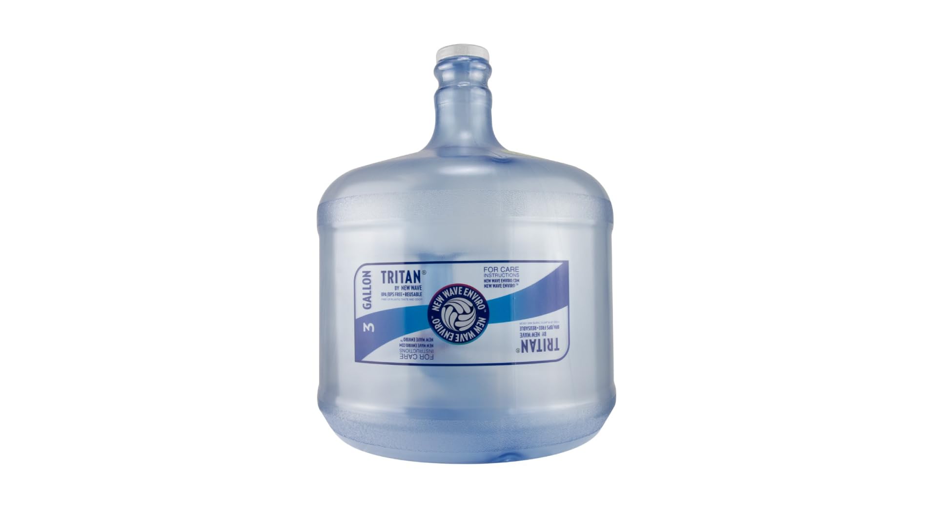 New Wave Enviro Products Bpa Free Tritan Bottle, 3-Gallon With Integrated Handle And Screw Top Cap