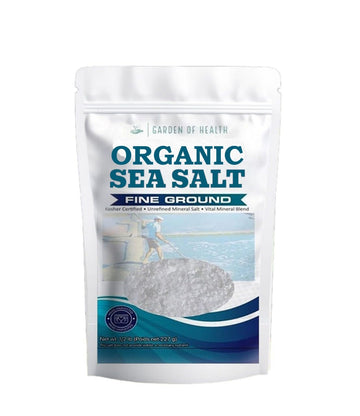 Garden of Health Sea Salt, Fine Ground, 8 oz Pack of 1