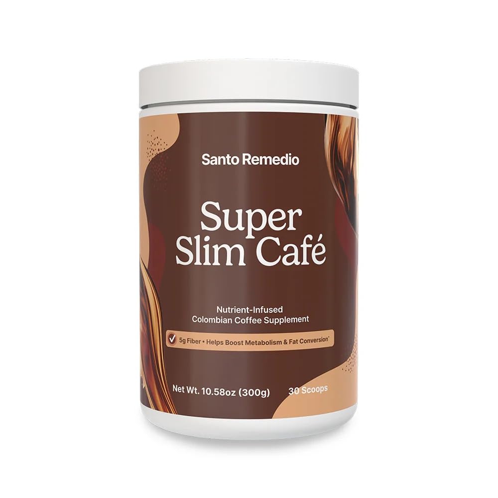 Santo Remedio Super Café Coffee Jar, 30 Servings, 10.58 oz (300 g), 30 Calories per Serving