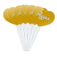 GRAPHICS & MORE Cupcake Picks Set of 6, Acrylic, UC Davis Secondary Logo Heart, One Size