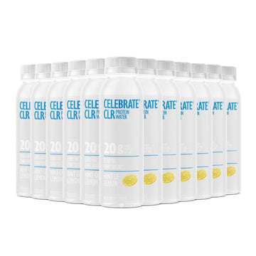 Celebrate Bariatric Supplements CLR Whey Isolate Protein Water, 20g Protein, Gluten Free, Sugar Free, 12 Fl Oz, Pack of 12