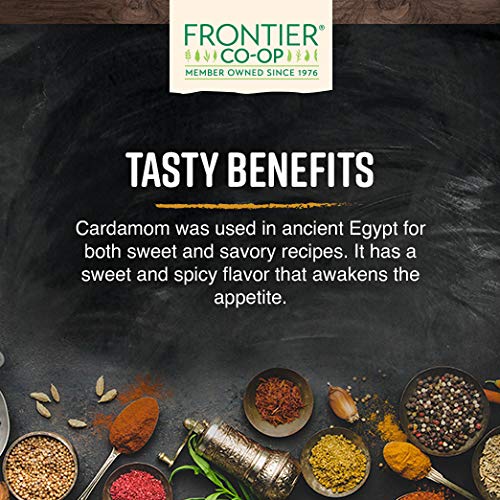 Frontier Cardamom Seed, Decorticated (No Pods), Powder Certified Organic, 16 Ounce Bag