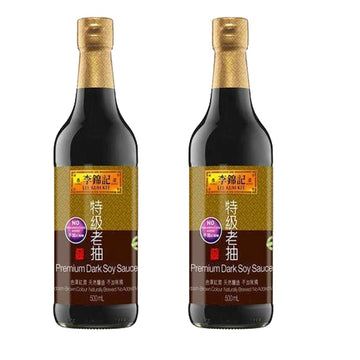 Lee Kum Kee Premium Dark Soy Sauce 16.9Oz, Pack Of 2