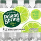 Poland Spring Sparkling Water, Zesty Lime, 16.9 oz. Bottles (8 Pack)