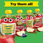 Motts No Sugar Added Strawberry Applesauce, 3.2 oz clear pouches, 12 count