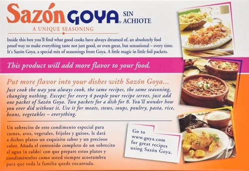 Goya Foods Saz  n Seasoning without Annatto, 3.52 Ounce (Pack of 18)