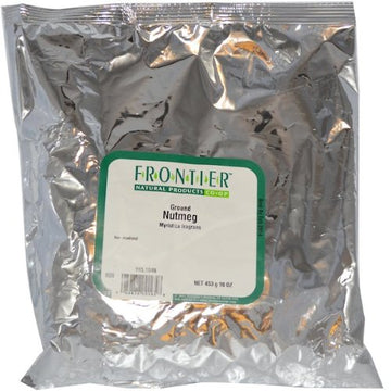 Frontier Co-op Nutmeg Ground, Certified Organic, Fair Trade Certified, Kosher | 1 lb. Bulk Bag | Myristica fragrans