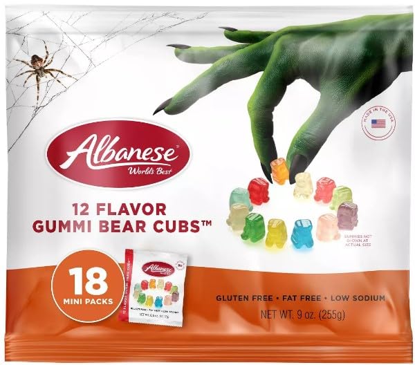 Albanese WorldS Best Spellbinding Gummies 18Ct Trick-Or-Treat Bag Of Halloween Candy