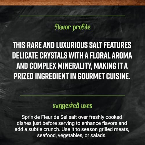 Frontier Co-op Fleur De Sel Sea Salt, 16 Ounce, All-Natural Seasoning
