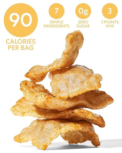 Snacklins Plant Based Crisps Nacho - Gluten Free, Grain Free, 100% Kosher, Vegan Healthy Snacks, Crunchy Puffed Snack, Just 90 C