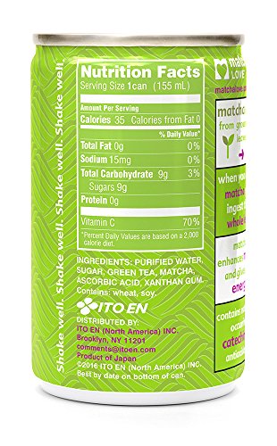 Matcha Love Green Tea Sweetened Energy Shots, 5.2 Ounce (Pack Of 20)