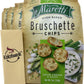 All Natural Bruschette Bruschetta Vegan Cracker Bruschettini Chips 4 PACK (5oz, Sour Cream And Onion)