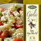 Mantova Garlic Extra Virgin Olive Oil (EVOO), Cold-Pressed, Imported from Italy. Topping for salad, vegetables, pasta salad. Per