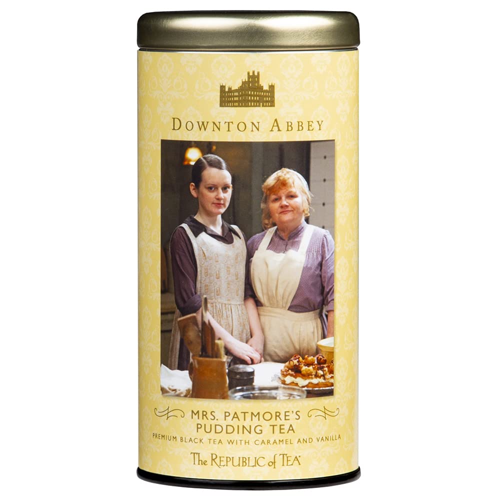 The Republic of Tea Downton Abbey Mrs. Patmores Pudding Tea  36 Tea Bags  Caramel Vanilla Black Tea