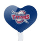 GRAPHICS & MORE Acrylic Cupcake Picks Set of 6 - University of Detroit Mercy Heart Logo Toppers