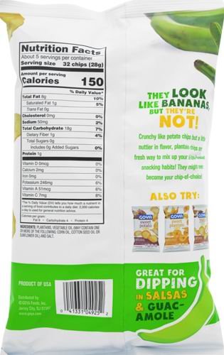 Goya Foods Plantain Chips, Original, 5 Ounce (Pack Of 12)
