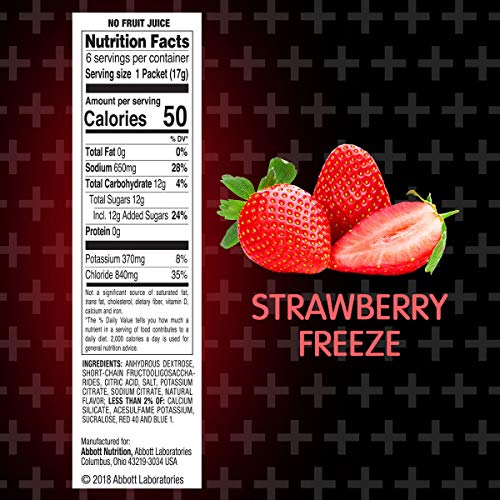 Pedialyte Advancedcare Plus Electrolyte Powder, With 33% More Electrolytes And Preactiv Prebiotics, Strawberry Freeze, Hydration