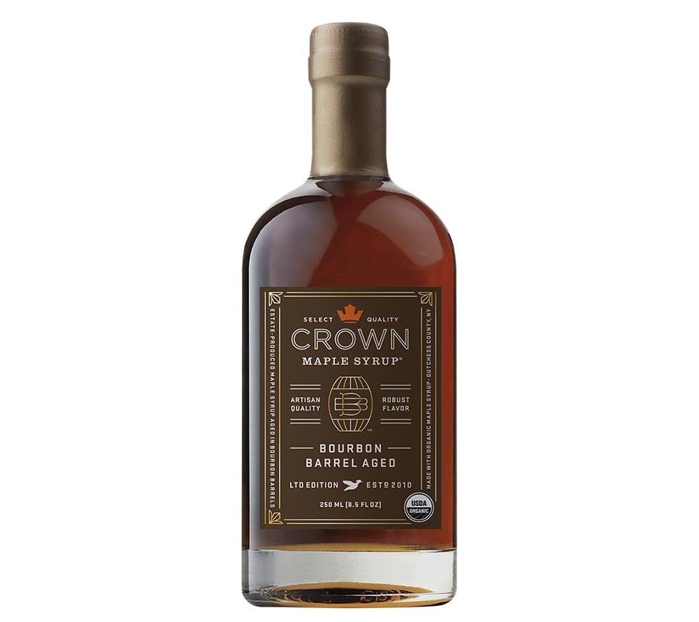 Crown Maple Syrup spirit-inspired flavor Barrel Aged, 8.5 fl oz, Pack of 1