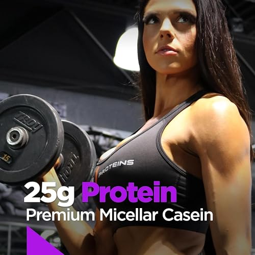 Rule 1 R1 Casein, Chocolate Fudge - 3.97 Pounds - 25g of Slow-Release Protein - 53 Servings