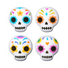 Ncs Day Of The Dead, Dia De Muerto, Skull Edible Sugar Cake Toppers, 12 Count - Great For Cupcakes, Cookies, Donuts Cakes, Cakes