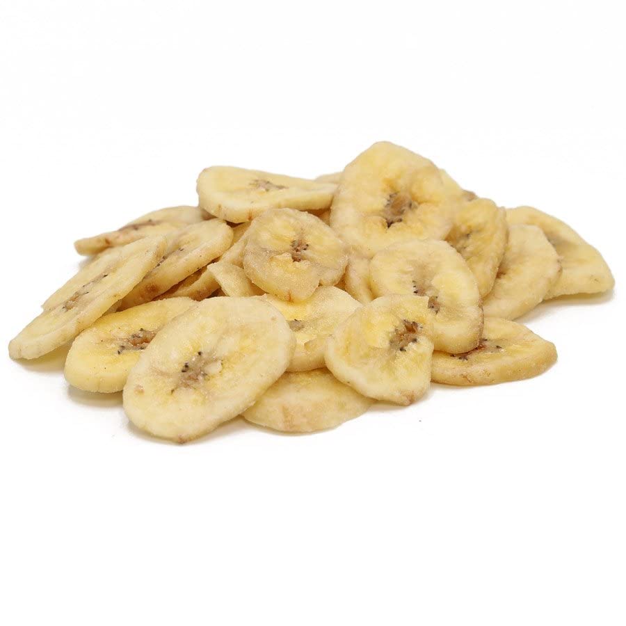 C.J. Dannemiller Dried Banana Chips, Bulk 14 LB Case, Sweetened, Delicious Dried Fruit for Snacking, Trail Mix, Sliced