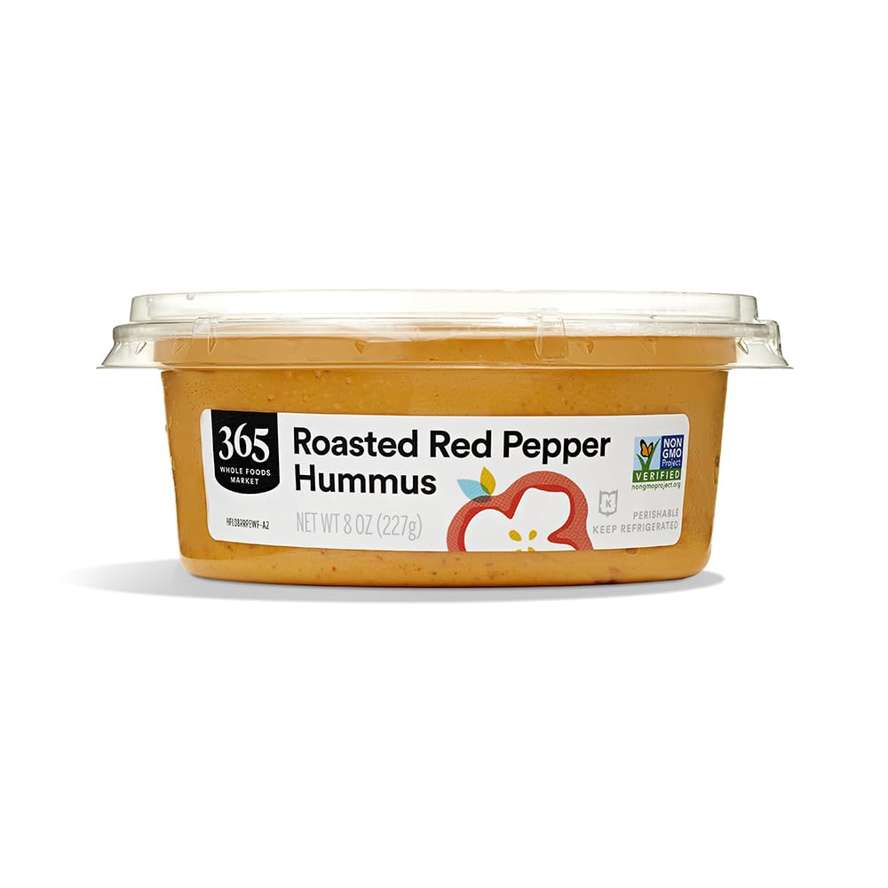 365 By Whole Foods Market, Roasted Red Pepper Hummus, 8 Ounce